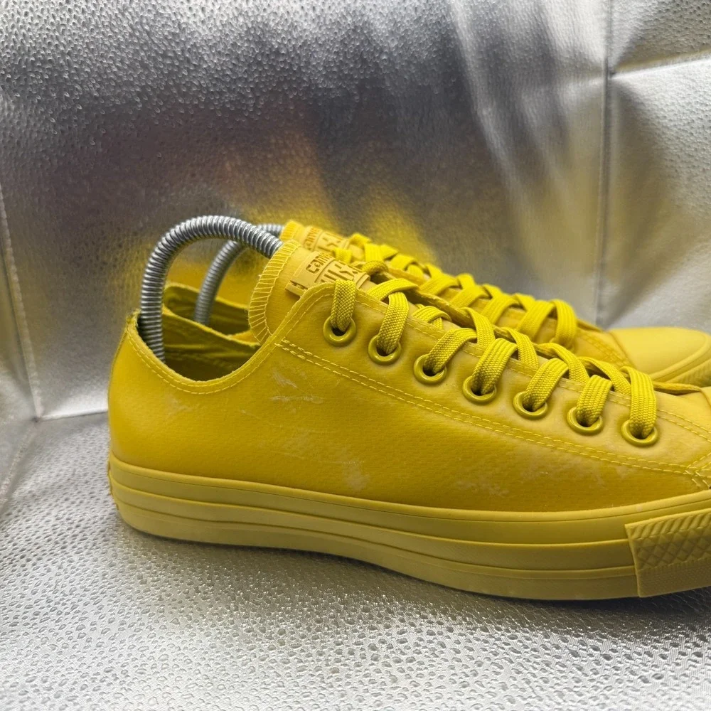 Size 9M/11W Converse Chuck Taylor All Star Low Yellow Mens Sneakers 153806C - Picture 2 of 10